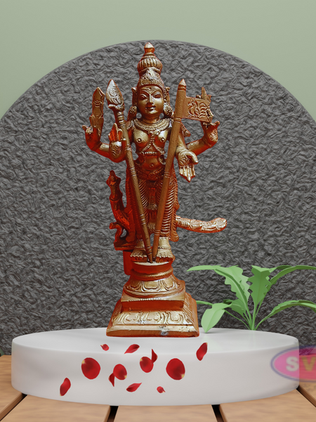 Handmade Panchalogam Murugar / Kumarar Karthikeyar Statue - 6.5 Inches