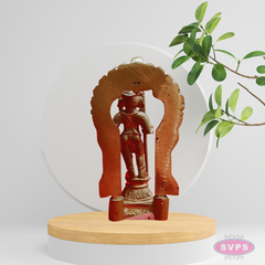 Handmade Panchalogam  Palani Murugar With Tiruvachi / Kumarar Karthikeyar Statue - 3.5 Inches