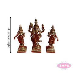 Panchalogam Murugan Valli Deivanai Handmade - 4 Inches