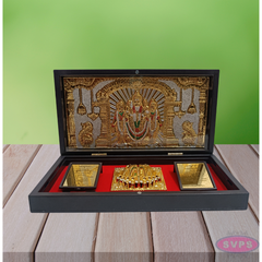 Gold Plated Murugan Valli Deivanai  Padam Box
