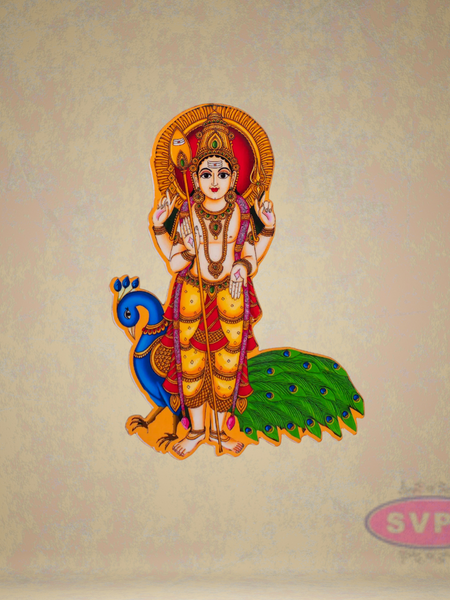 Murugan With Peacock Fridge Magnet