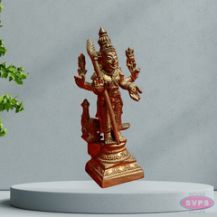 Handmade Panchalogam Murugar / Kumarar Karthikeyar Statue - 4 Inches
