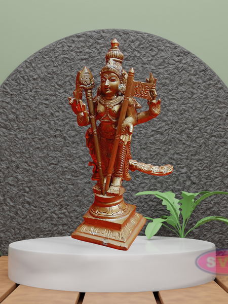 Handmade Panchalogam Murugar / Kumarar Karthikeyar Statue - 6.5 Inches