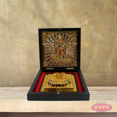 Gold Plated Sri Murugan Padam Box