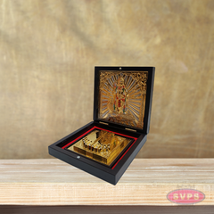 Gold Plated Sri Murugan Padam Box