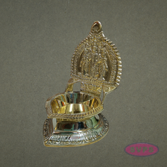 Sri Murugan Valli Deivanai Brass Vilakku – Traditional Pooja Oil Lamp