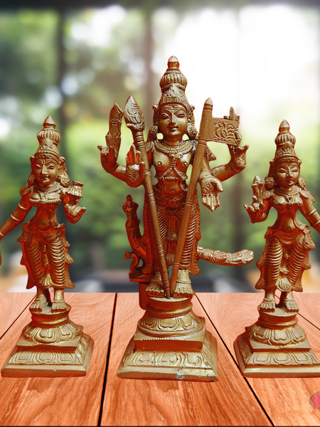 Panchalogam Murugan Valli Deivanai Handmade