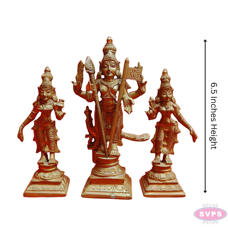 Panchalogam Murugan Valli Deivanai Handmade