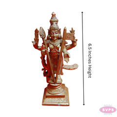 Handmade Panchalogam Murugar / Kumarar Karthikeyar Statue - 6.5 Inches