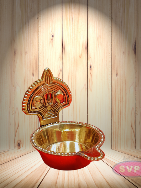 Brass Shanku Chakra Lamp Agal Shape - 4 Variant
