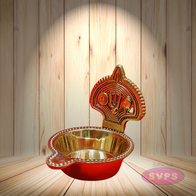 Brass Shanku Chakra Lamp Agal Shape - 4 Variant