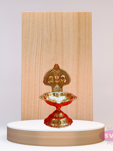 Brass Namam Vilakku Lotus Shape - 4 Variant