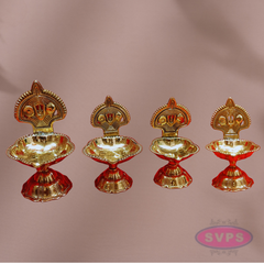 Brass Namam Vilakku Lotus Shape - 4 Variant