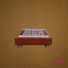Kubera Yantra Wooden Pooja Manai – Auspicious Wealth Prayer Platform