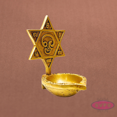 Om Saravana Bhava Vilakku Brass Diya – Murugan Pooja & Home Temple Décor
