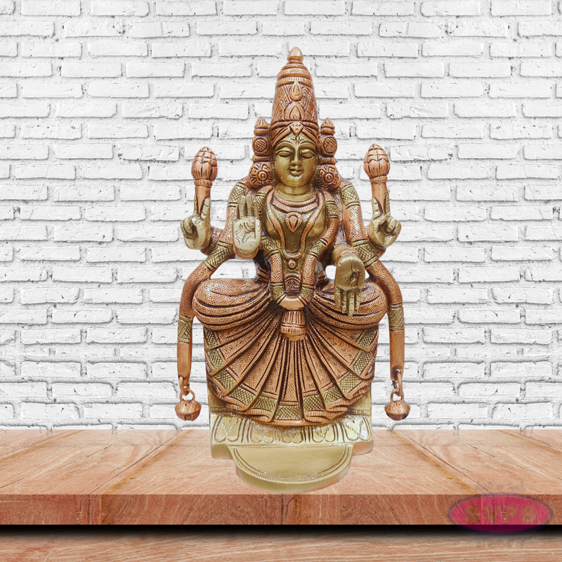Goddess Padmavathi Thayar Brass Statue for Pooja Room