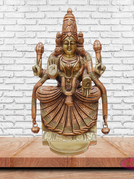 Goddess Padmavathi Thayar Brass Statue for Pooja Room