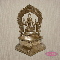 Panchalogha Lakshmi Vilakku – Traditional Goddess Lakshmi Lamp for Pooja