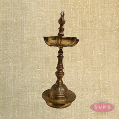 Panchaloha Peacock Vilakku – Handmade Traditional Oil Lamp for Pooja & Home Decor