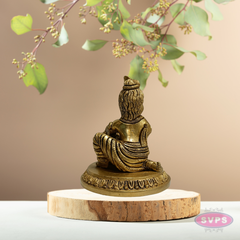Antique Finish Brass Baby Krishna with Butter Pot – Divine Home Decor