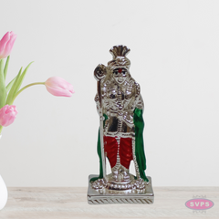 Gold Plated And Silver Plated Palani Murugan Car Dashboard