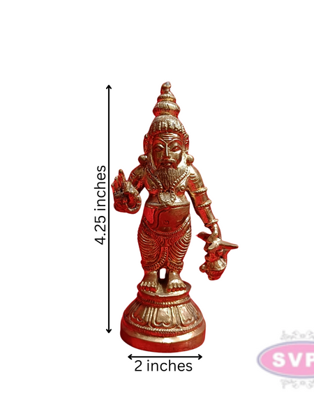 Panchalogam Agathiyar Standing Statue