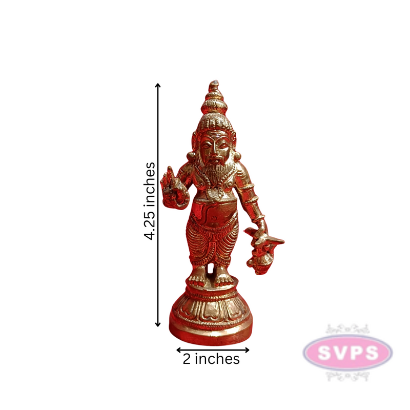Panchalogam Agathiyar Standing Statue