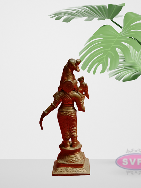 Panchalogam Andal Statue / 4 Inches