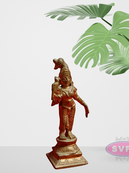 Panchalogam Andal Statue / 4 Inches