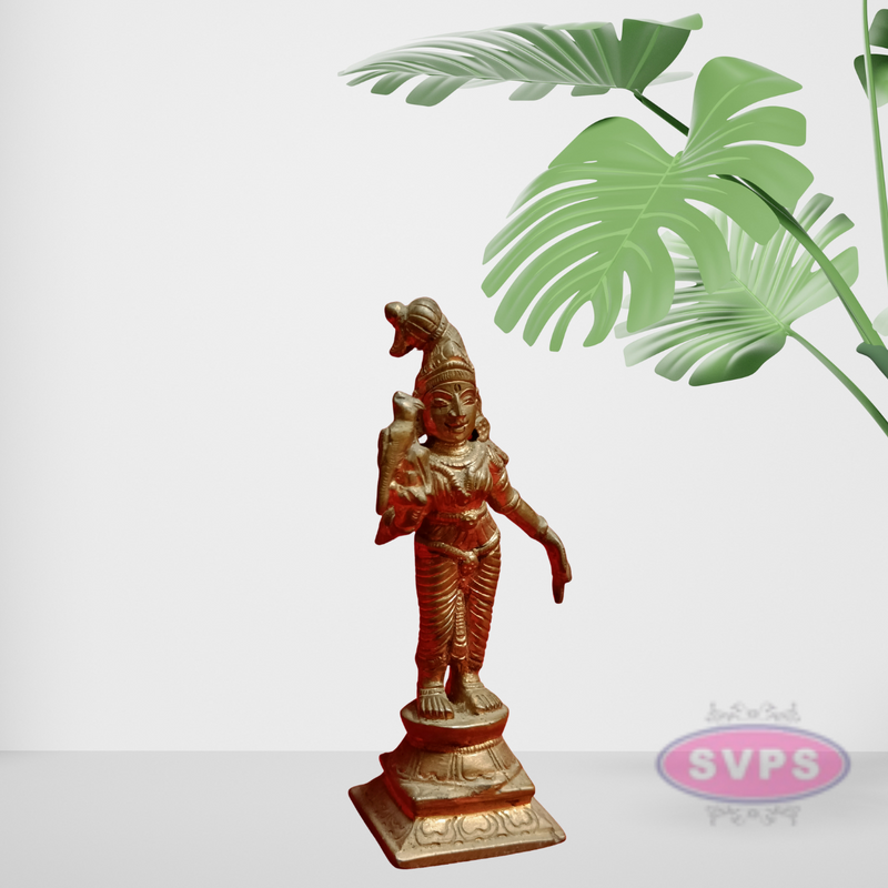 Panchalogam Andal Statue / 4 Inches
