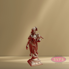 Panchalogam Andal With Parrot Statue