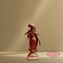 Panchalogam Andal With Parrot Statue