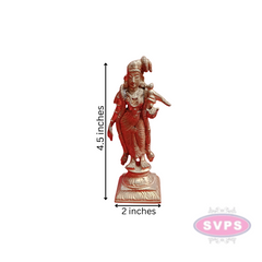 Panchalogam Andal With Parrot Statue