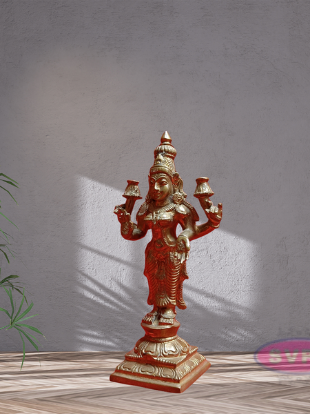Panchalogam Goddess Lakshmi Statue