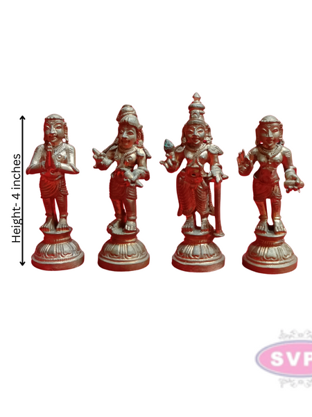 Panchalogam Nalvar Set / Appar / Sundarar / Manikavasagar / Sambandar
