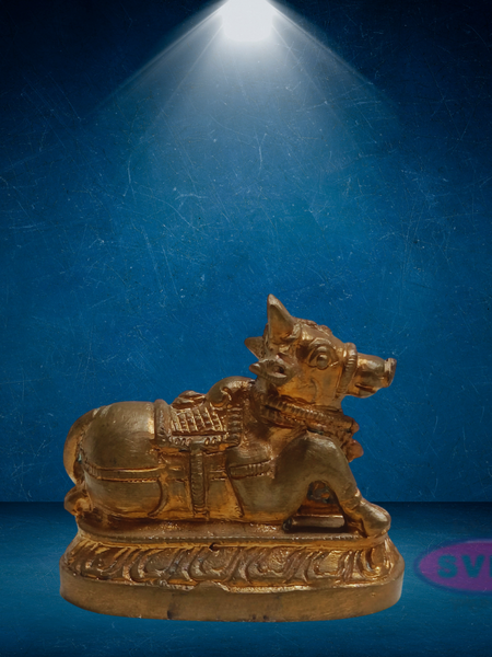 Panchalogam Nandi Small Statue