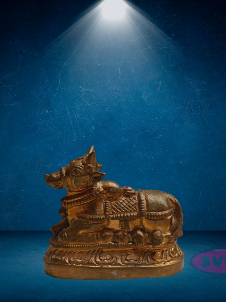 Panchalogam Nandi Small Statue