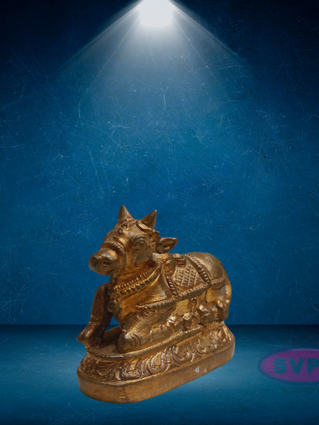 Panchalogam Nandi Small Statue