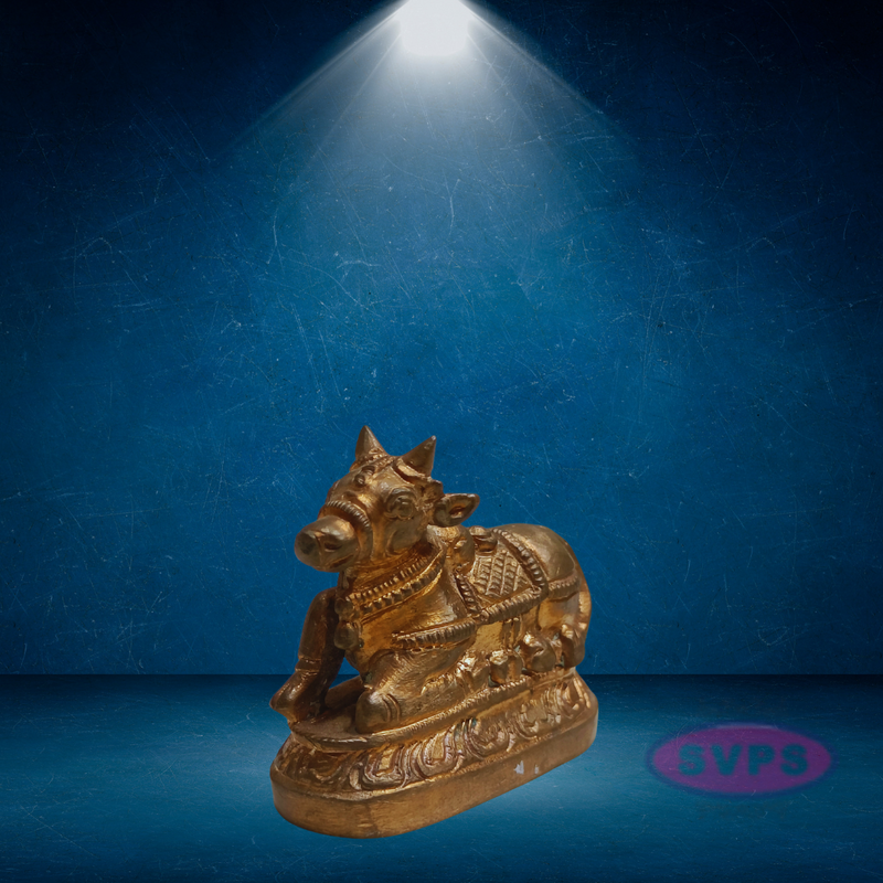 Panchalogam Nandi Small Statue