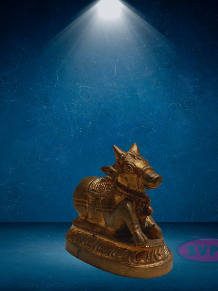 Panchalogam Nandi Small Statue