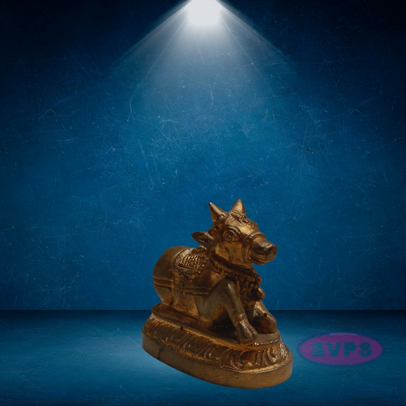 Panchalogam Nandi Small Statue
