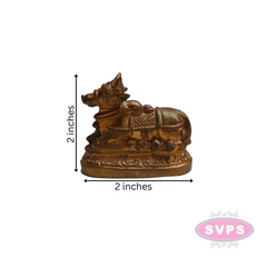 Panchalogam Nandi Small Statue