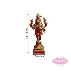 Panchalogam Sivan Standing With 4 Hands Statue