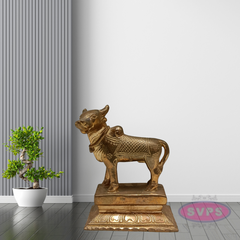 Panchalogam Standing Nandi Statue