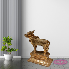 Panchalogam Standing Nandi Statue