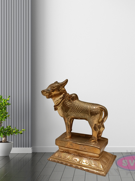 Panchalogam Standing Nandi Statue