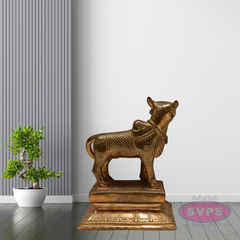 Panchalogam Standing Nandi Statue