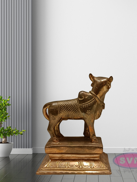 Panchalogam Standing Nandi Statue
