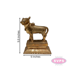 Panchalogam Standing Nandi Statue