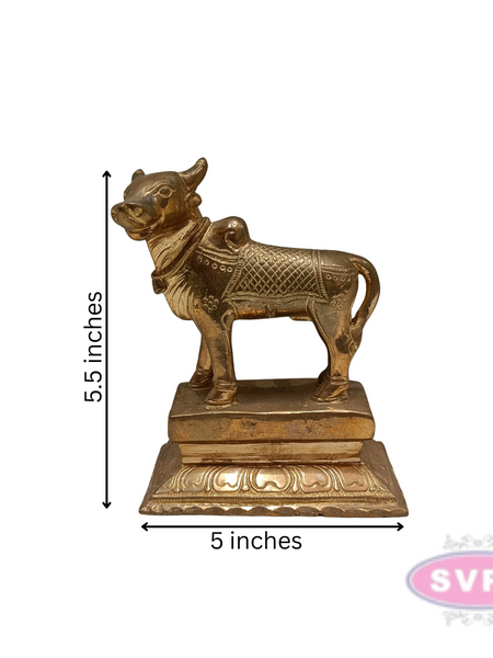 Panchalogam Standing Nandi Statue